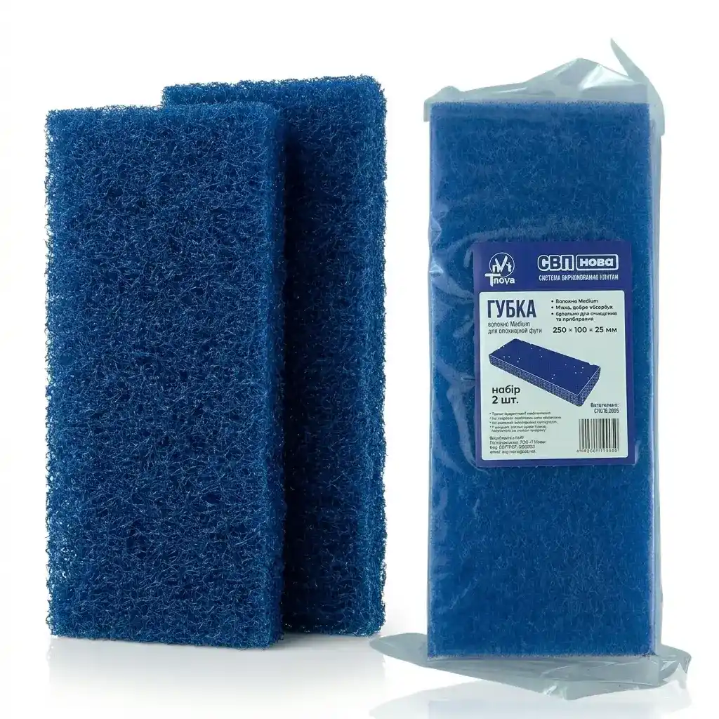 Epoksi fuga üçün süngər lif (Orta) 250×100×25 mm, 2 ədəd, mavi (SİFARİŞLƏ)